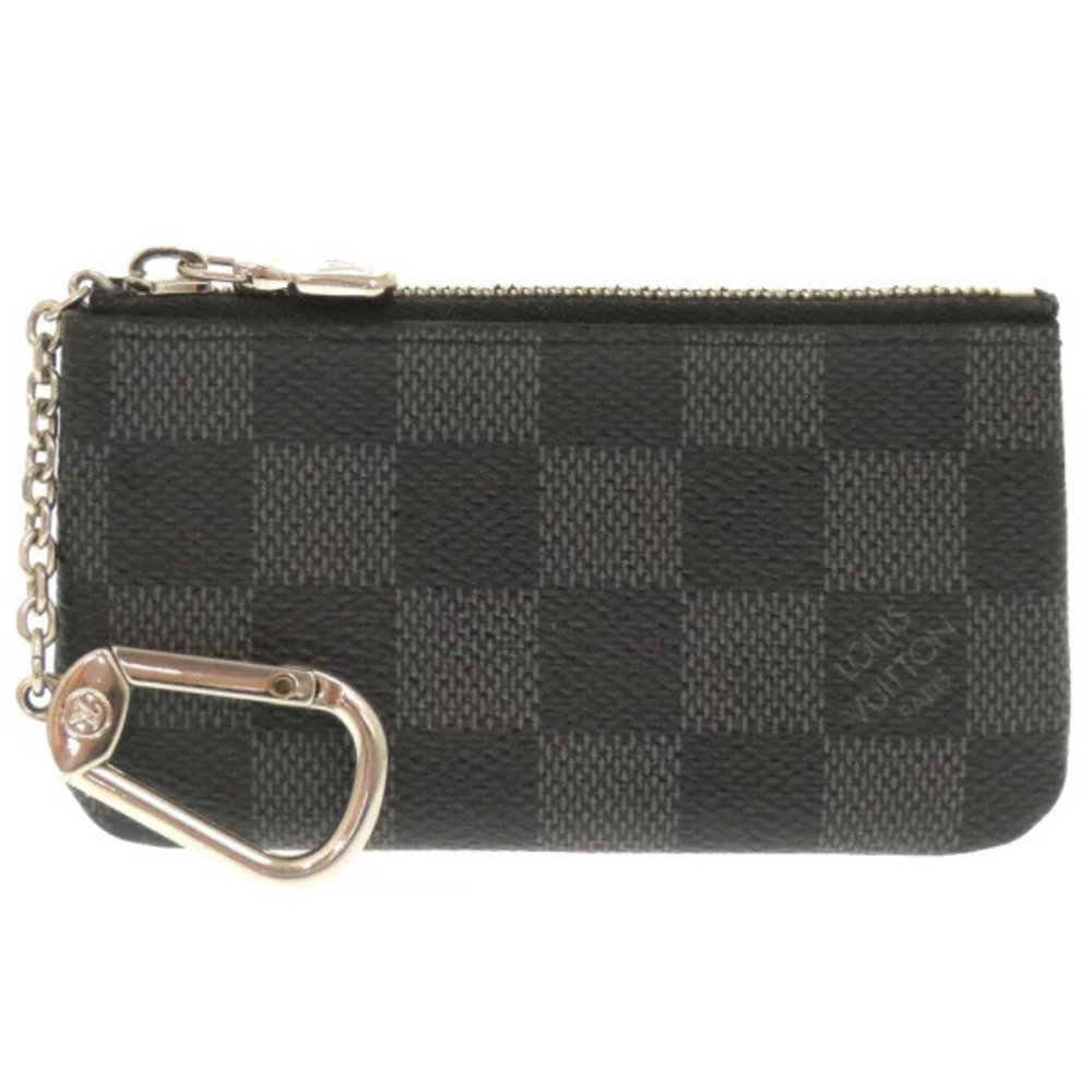 Louis Vuitton Pochette Damier Graphite Black coin case Wallet LV